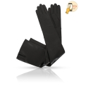 Длинные сенсорные перчатки черного цвета Michel Katana i.K83-ELLIS_48/BL