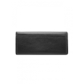 Вместительный кошелек из кожи черного цвета на магнитной кнопке Pellecon 005-311/1. Вид 2.