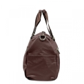 Дорожная сумка из эко-кожи коричневого цвета Pellecon 812-626-2. Вид 2.