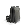 Кожаная черная сумка через плечо Pellecon 102-850-1. Вид 2.
