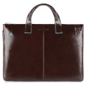 Деловая сумка из кожи коричневого цвета для ноутбука Piquadro CA4021B2/MO