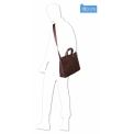 Деловая сумка из кожи коричневого цвета для ноутбука Piquadro CA4021B2/MO. Вид 3.