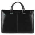 Деловая сумка из кожи черного цвета для ноутбука Piquadro CA4021B2/N