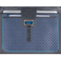 Кожаная деловая сумка синего цвета для документов и ноутбука Piquadro CA1903P15/BLU3. Вид 2.