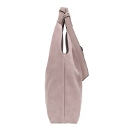 Сумка Sergio Belotti 60203 pink-grey velour. Вид 2.