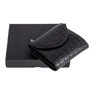 Портмоне Sergio Belotti 7503 croco black. Вид 7.