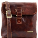 Кожаная сумка планшет с оригинальным ремешком-застежкой Tuscany Leather ANDREA TL9087