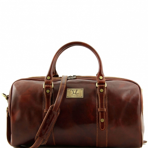 Кожаная дорожная сумка с прочными ручками и съемным ремнем Tuscany Leather FRANCOFORTE TL140935