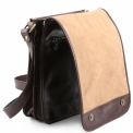 Сумка планшет из коричневой кожи Tuscany Leather MESSENGER TL141255. Вид 4.