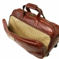 Кожаная дорожная сумка на двух колесах и с выдвижной ручкой Tuscany Leather Samoa TL141452. Вид 5.