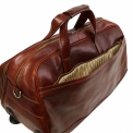 Кожаная дорожная сумка на двух колесах и с выдвижной ручкой Tuscany Leather Samoa TL141452. Вид 6.