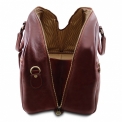 Дорожная кожаная сумка коричневого цвета Tuscany Leather TL Voyager TL141422. Вид 5.