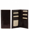 Вертикальный кошелек из кожи коричневого цвета Tuscany Leather TL140784. Вид 3.