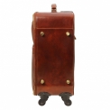 Вместительная кожаная дорожная сумка-чемодан на колесиках Tuscany Leather Voyager TL141390. Вид 3.