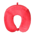 Дорожная подушка красного цвета с наполнителем из синтетической пены Verage VG5210 burgundy. Вид 3.