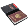 Обложка для паспорта Versado 044 1 blue croco. Вид 3.