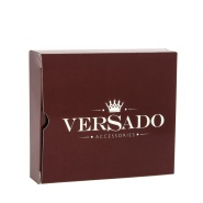 Кожаное портмоне Versado B200-1 relief black. Вид 5.