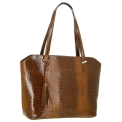 Женская сумка Versado B502 brown croco. Вид 2.