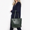 Женская сумка-шоппер Versado B798 green. Вид 7.