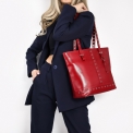 Женская сумка-шоппер Versado B798 relief red. Вид 5.