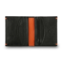 Кожаное портмоне небольшого размера выполненное Visconti AP61 Black/Orange