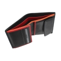 Черное портмоне с отделкой красного и оранжевого цвета Visconti Bond BD22 Dr. No Black/Red/Orange. Вид 2.