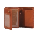 Роскошное светло-коричневое портмоне из кожи Visconti Ferrero VCN16 Tan. Вид 4.