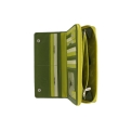 Вместительный кожаный кошелек зеленого цвета Visconti Honolulu RB55 Honolulu Lime Multi. Вид 3.