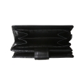 Кожаный кошелек черного цвета с откидным вкладышем Visconti HT31 Soho Black. Вид 4.