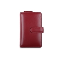 Вместительный кошелек из красной кожи Visconti HT33 Madame Red