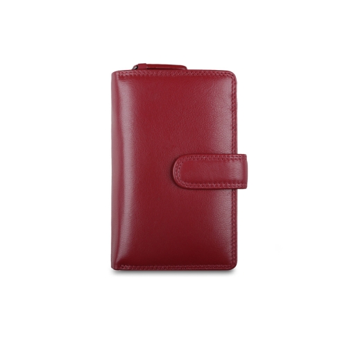 Вместительный кошелек из красной кожи Visconti HT33 Madame Red