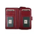 Вместительный кошелек из красной кожи Visconti HT33 Madame Red. Вид 4.