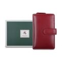 Вместительный кошелек из красной кожи Visconti HT33 Madame Red. Вид 5.