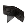 Черное портмоне из матовой кожи с естественной фактурой Visconti HT9 Sloan Black. Вид 4.