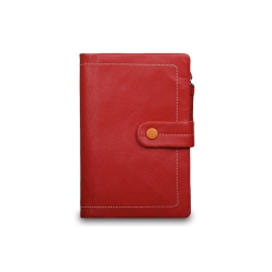 Красный кошелек из зернистой кожи Visconti M87 Malibu Red Multi