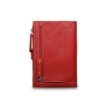 Красный кошелек из зернистой кожи Visconti M87 Malibu Red Multi. Вид 3.