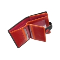 Кожаный кошелек с яркой разноцветной аппликацией Visconti P3 Very Berry. Вид 3.