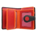 Кожаный кошелек с яркой разноцветной аппликацией Visconti P3 Very Berry. Вид 5.