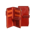 Красный кошелек из мягкой кожи Visconti RB100 Red Multi