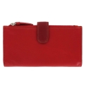 Красный кошелек из мягкой кожи Visconti RB100 Red Multi. Вид 2.