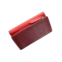 Красный кожаный кошелек с яркими вставками Visconti RB43 Red Multi. Вид 3.