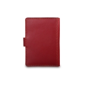 Красная обложка для паспорта из матовой плотной кожи Visconti RB75 Red Multi. Вид 3.