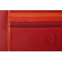 Красная обложка для паспорта из матовой плотной кожи Visconti RB75 Red Multi. Вид 4.