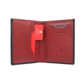 Черное портмоне с красной вставкой Visconti VSL26 Black Red. Вид 3.